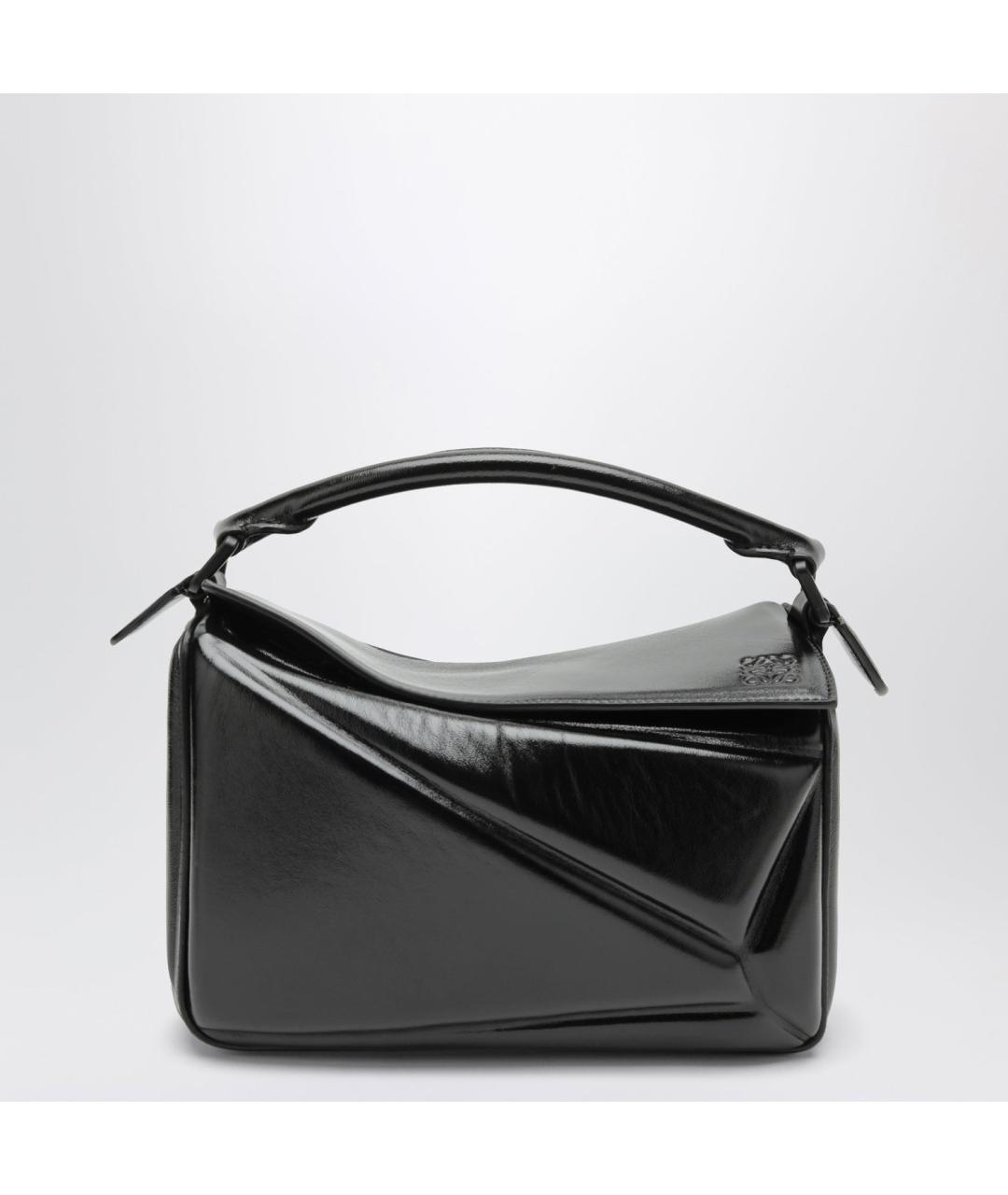 LOEWE Черная кожаная сумка через плечо, фото 3