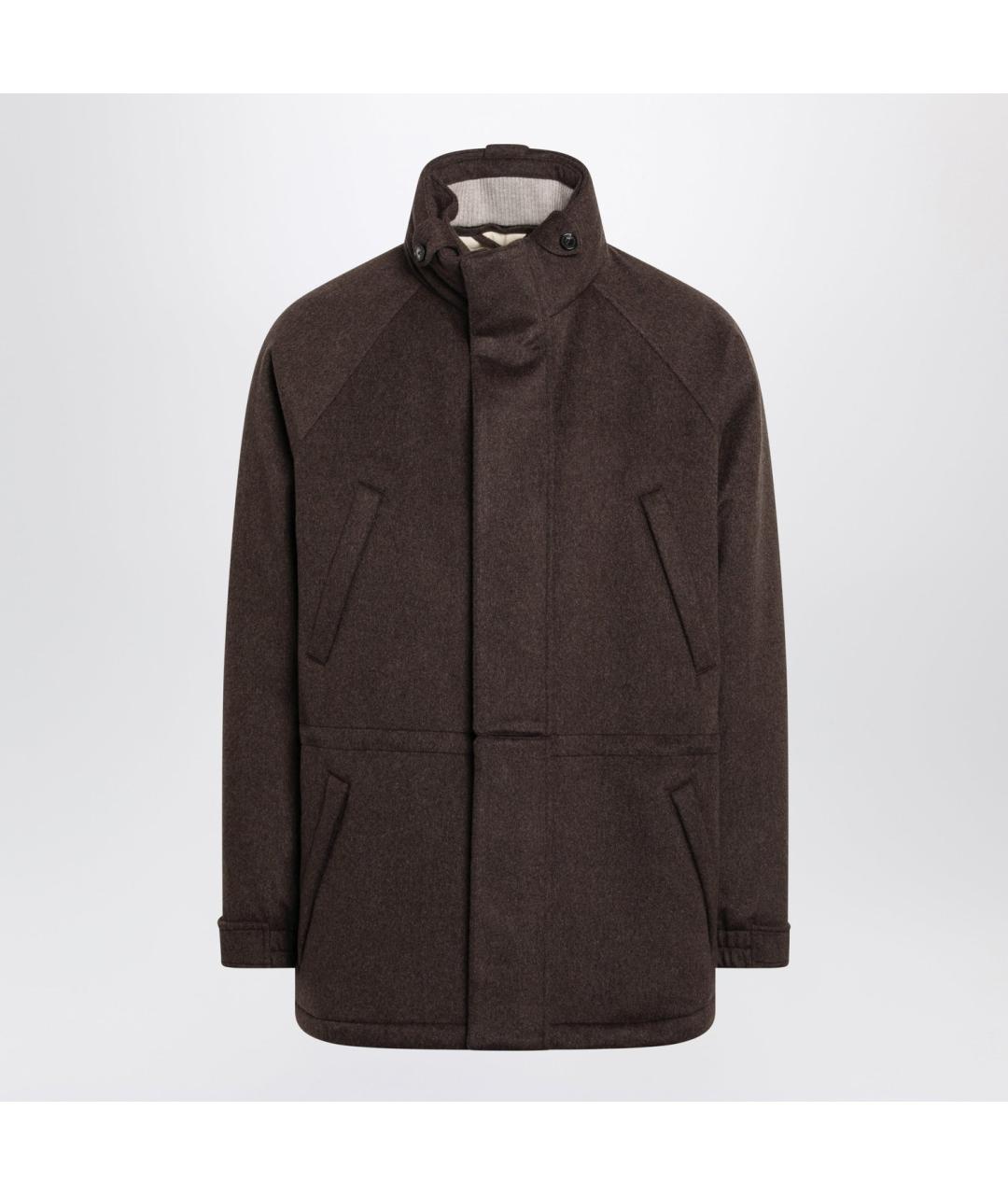 LORO PIANA Коричневая кашемировая куртка, фото 3