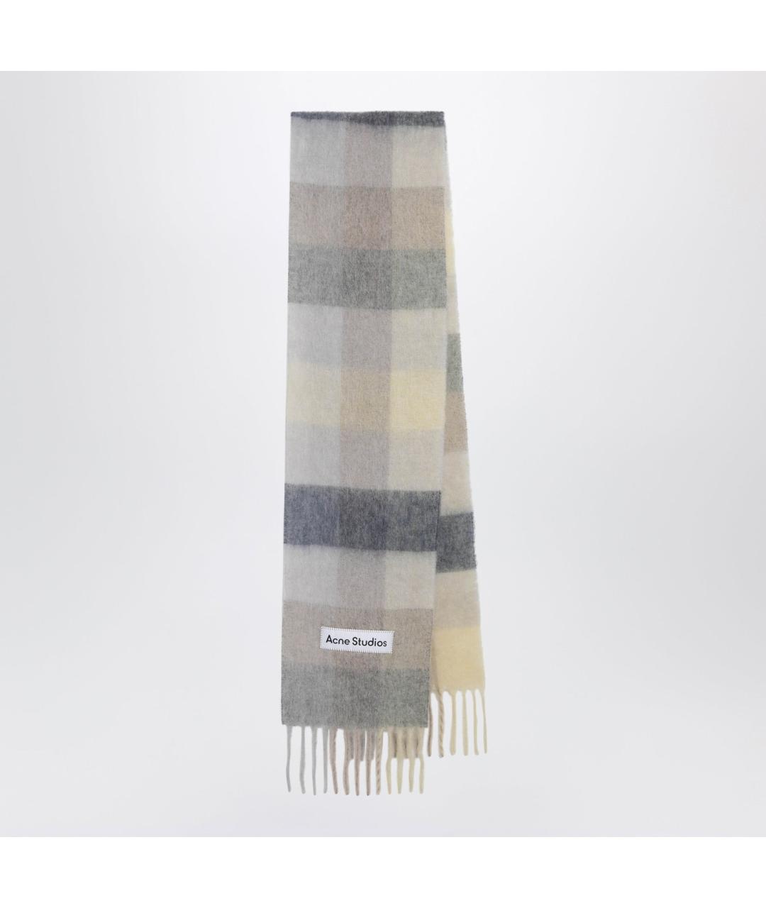 ACNE STUDIOS Мульти шерстяной шарф, фото 3