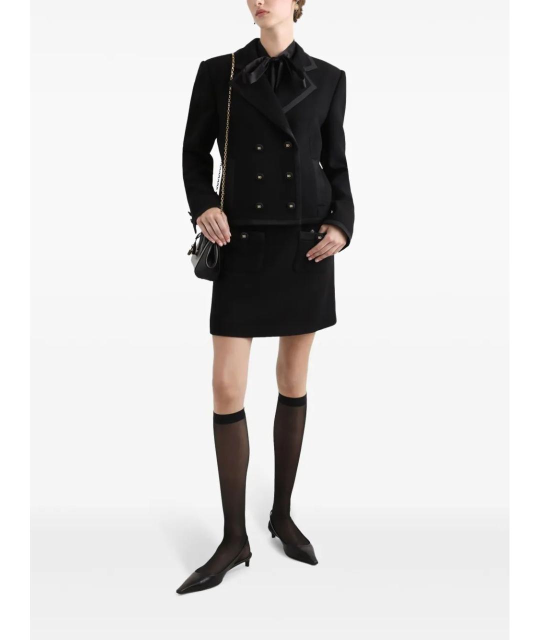 DOLCE&GABBANA Черная шелковая рубашка, фото 4