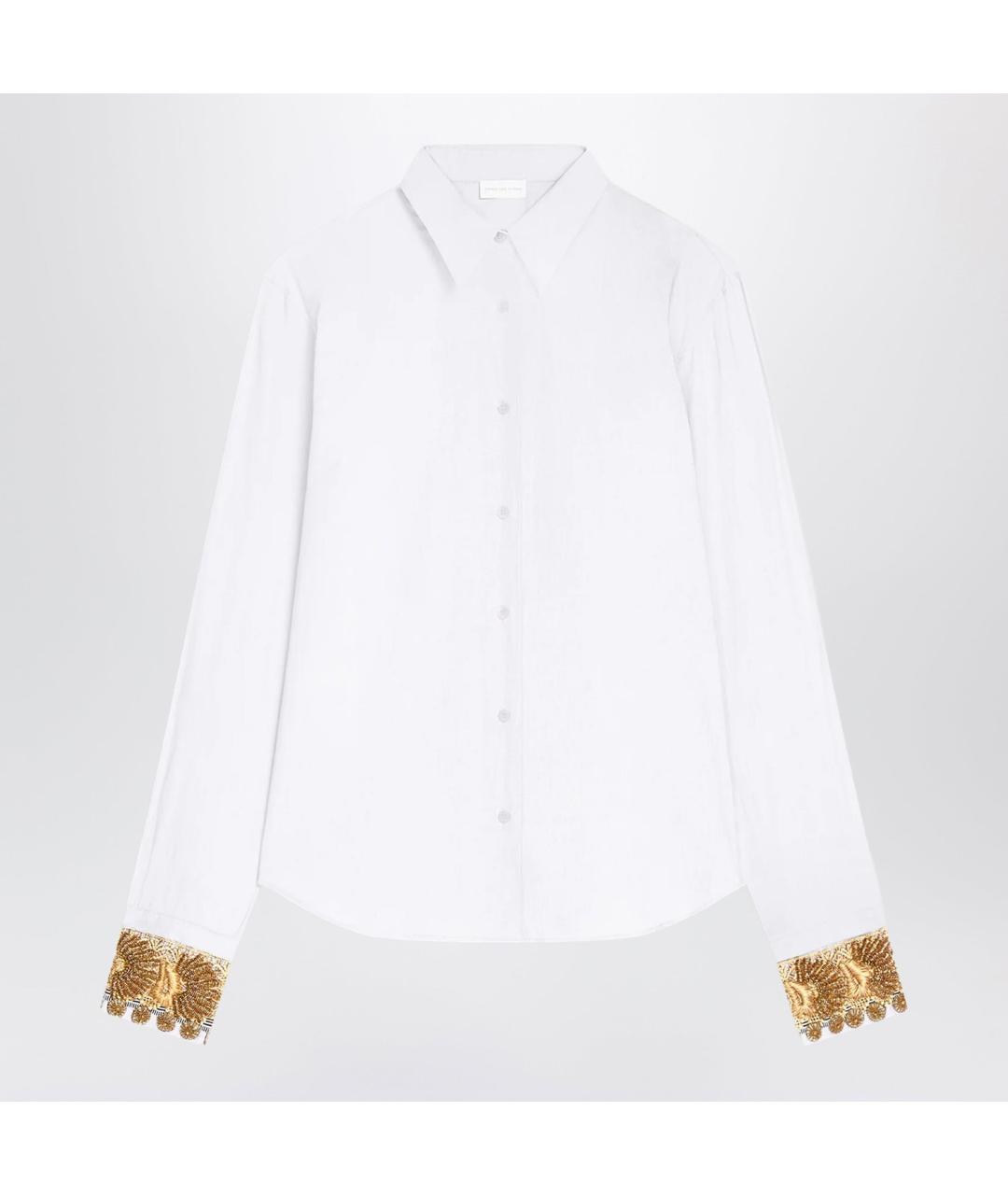 DRIES VAN NOTEN Белая хлопковая рубашка, фото 2