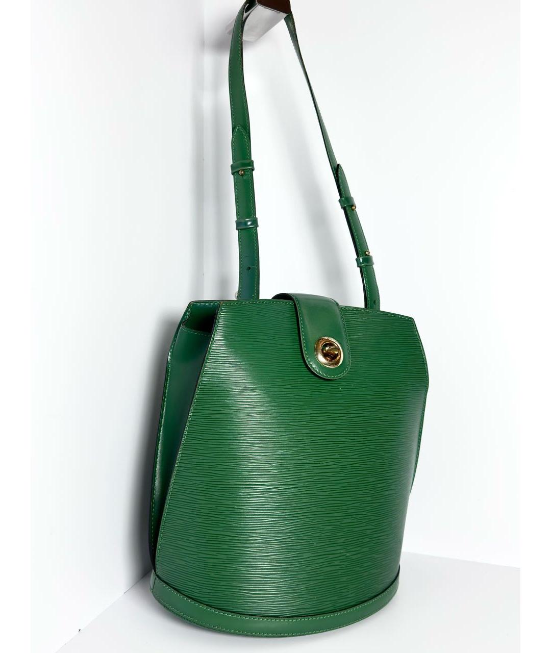 LOUIS VUITTON Зеленая кожаная сумка через плечо, фото 3