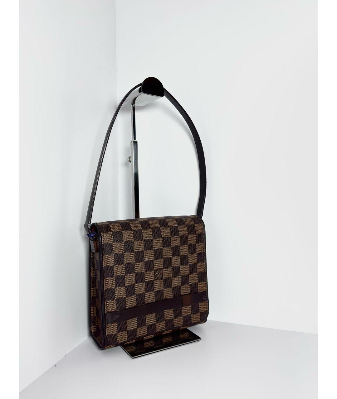 LOUIS VUITTON Коричневая сумка через плечо из канвы, фото 3