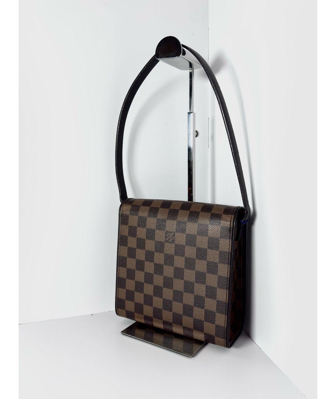 LOUIS VUITTON Коричневая сумка через плечо из канвы, фото 6