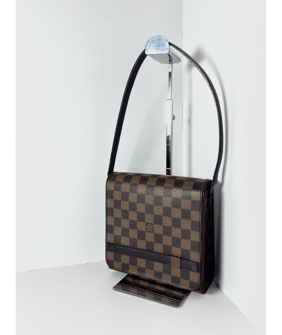 LOUIS VUITTON Коричневая сумка через плечо из канвы, фото 2