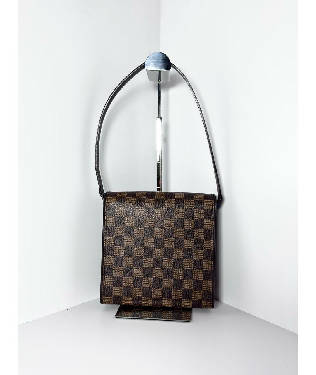 LOUIS VUITTON Коричневая сумка через плечо из канвы, фото 7