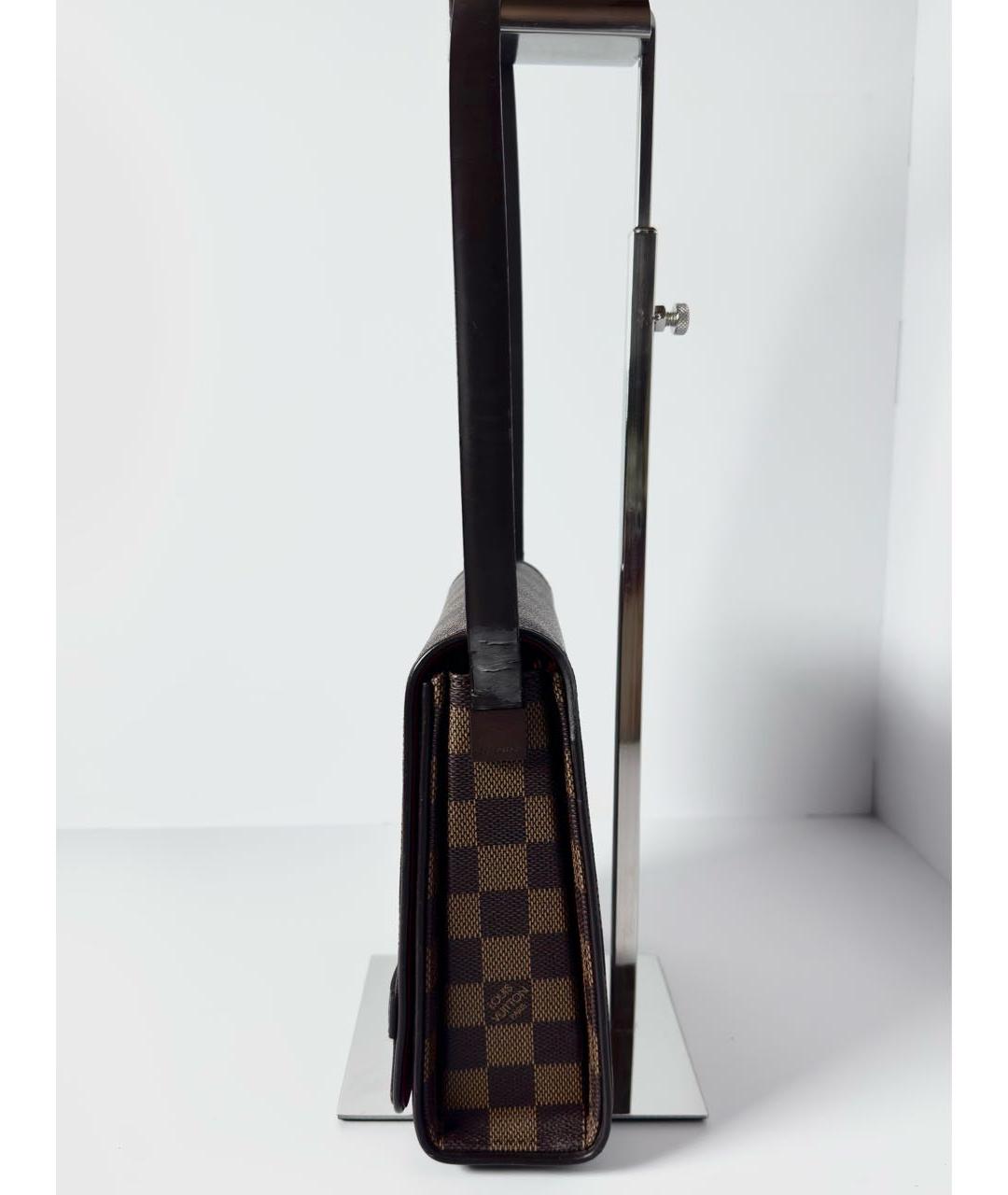 LOUIS VUITTON Коричневая сумка через плечо из канвы, фото 4