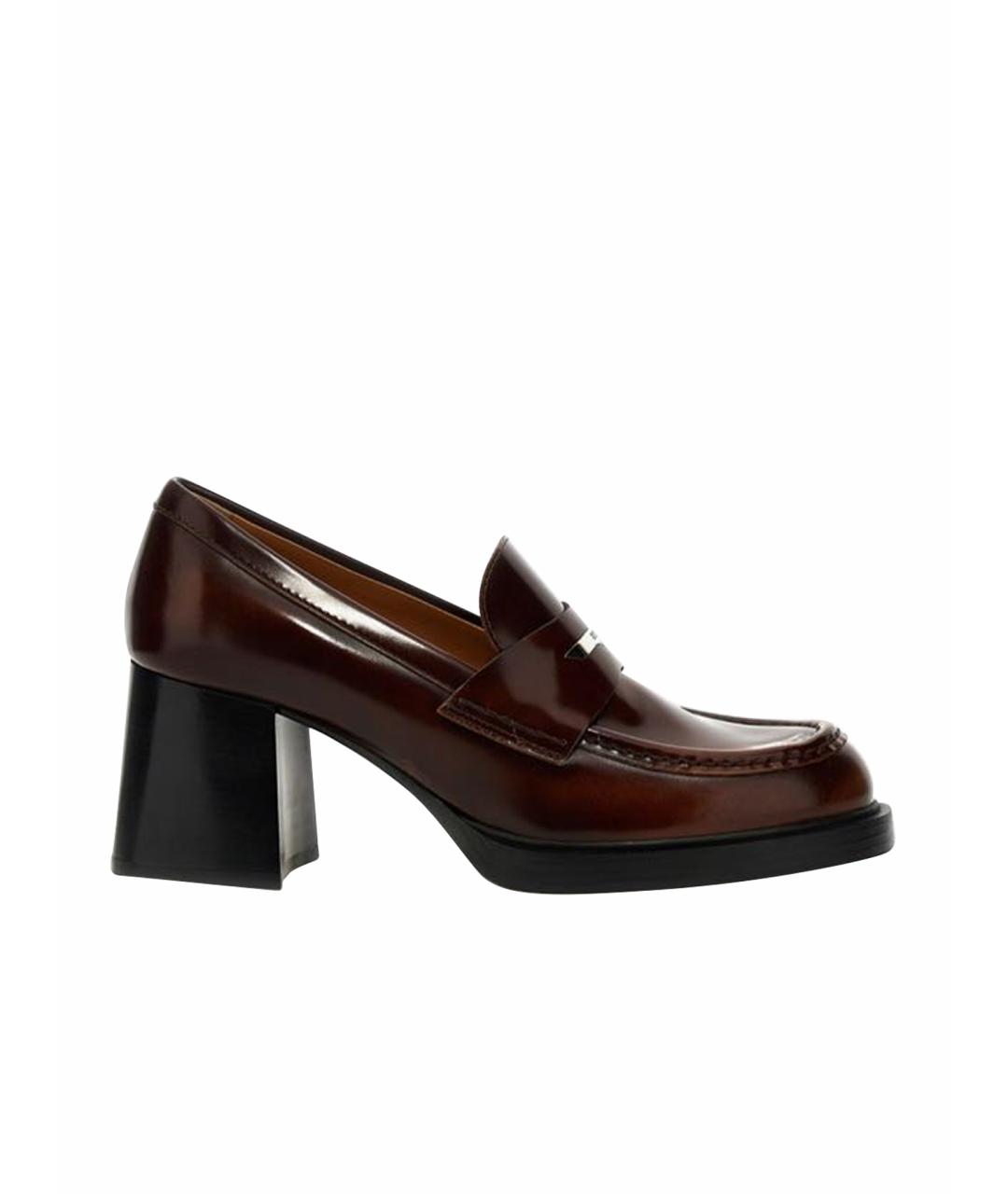 TOD'S Коричневые кожаные мокасины, фото 1