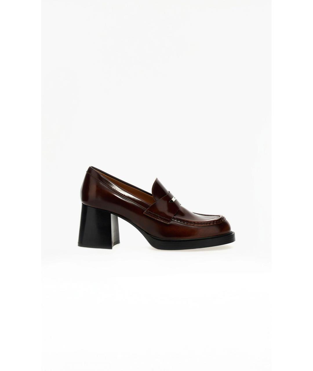 TOD'S Коричневые кожаные мокасины, фото 8