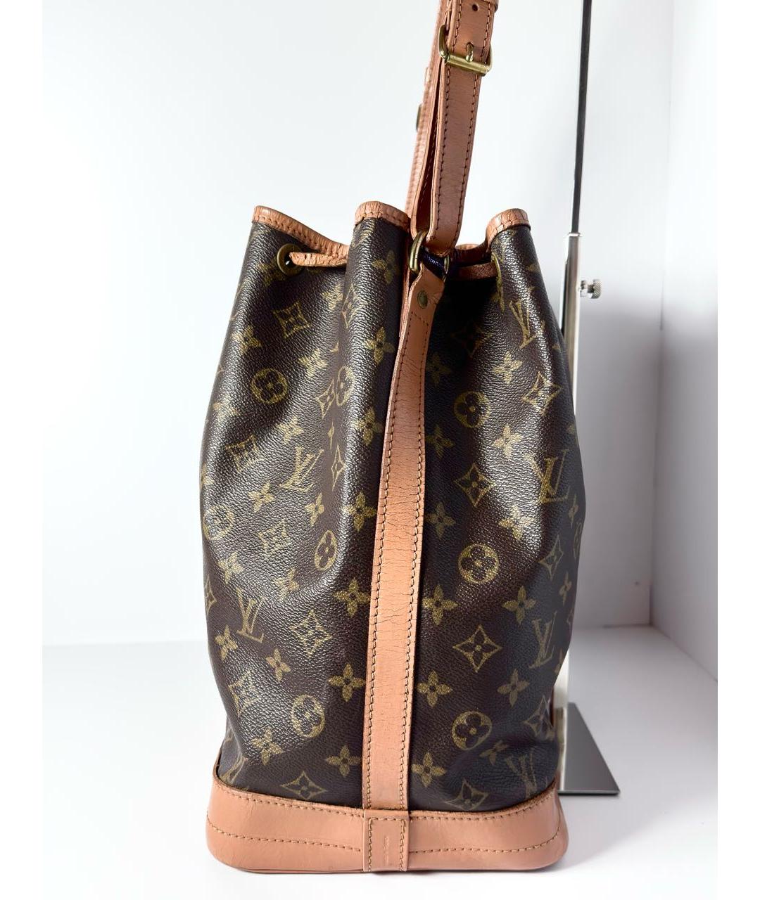 LOUIS VUITTON Коричневая сумка через плечо из канвы, фото 4