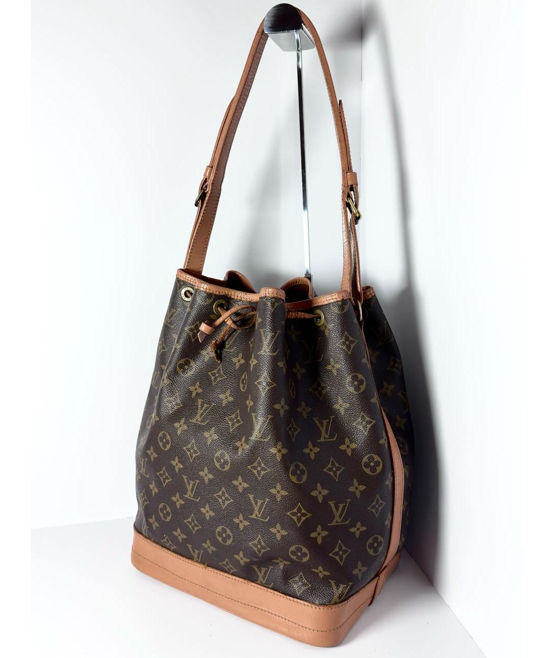 LOUIS VUITTON Коричневая сумка через плечо из канвы, фото 2