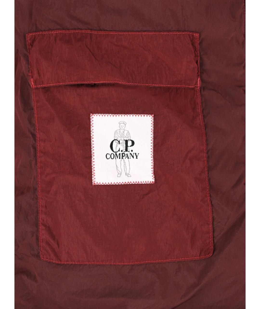 CP COMPANY Красный полиамидовый пуховик, фото 4