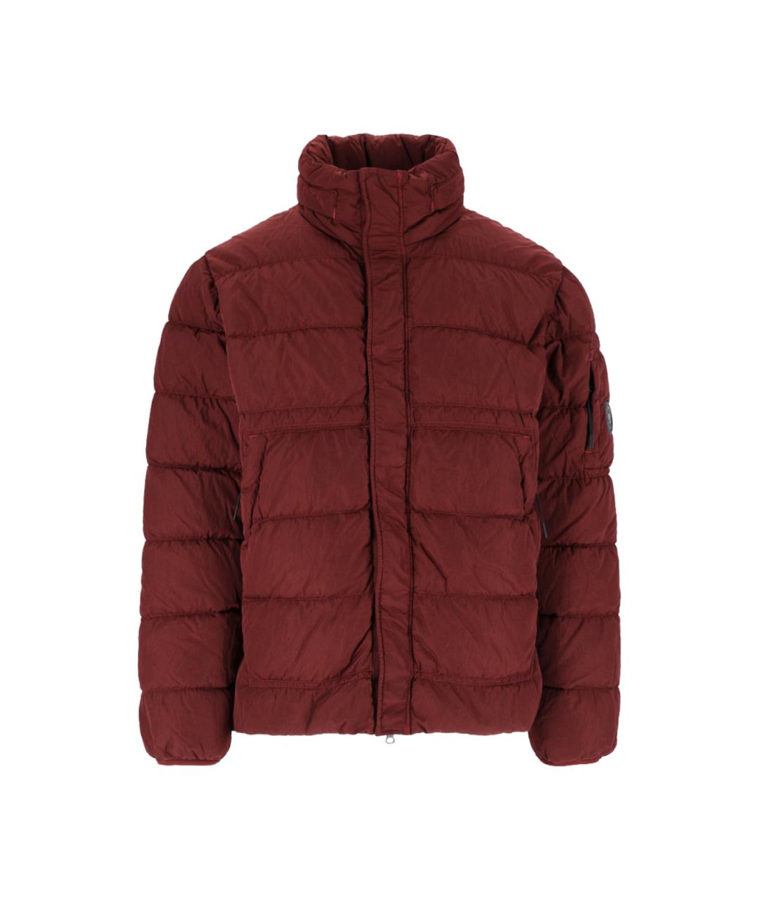 CP COMPANY Красный полиамидовый пуховик, фото 6