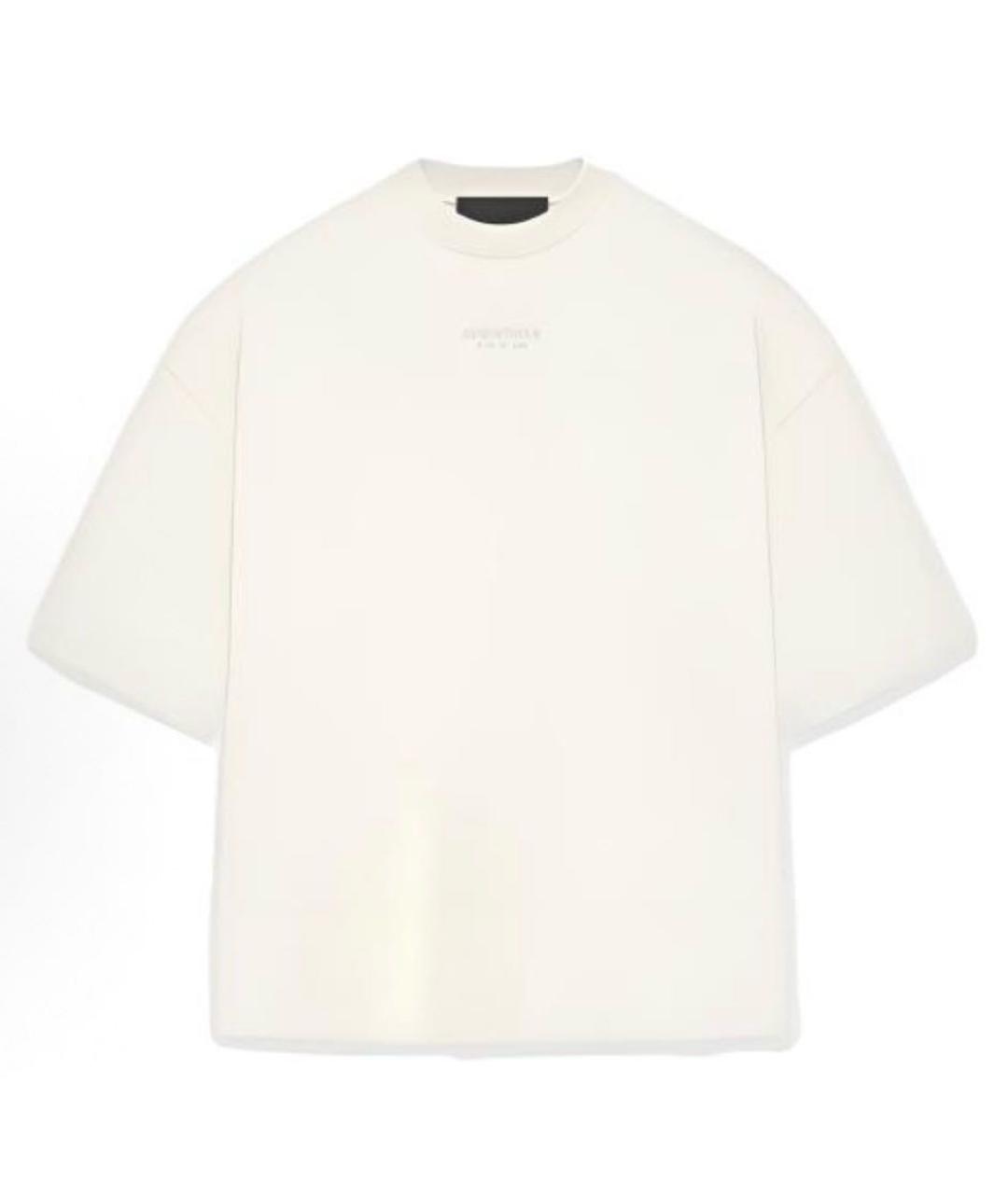 FEAR OF GOD ESSENTIALS Бежевая хлопковая футболка, фото 9