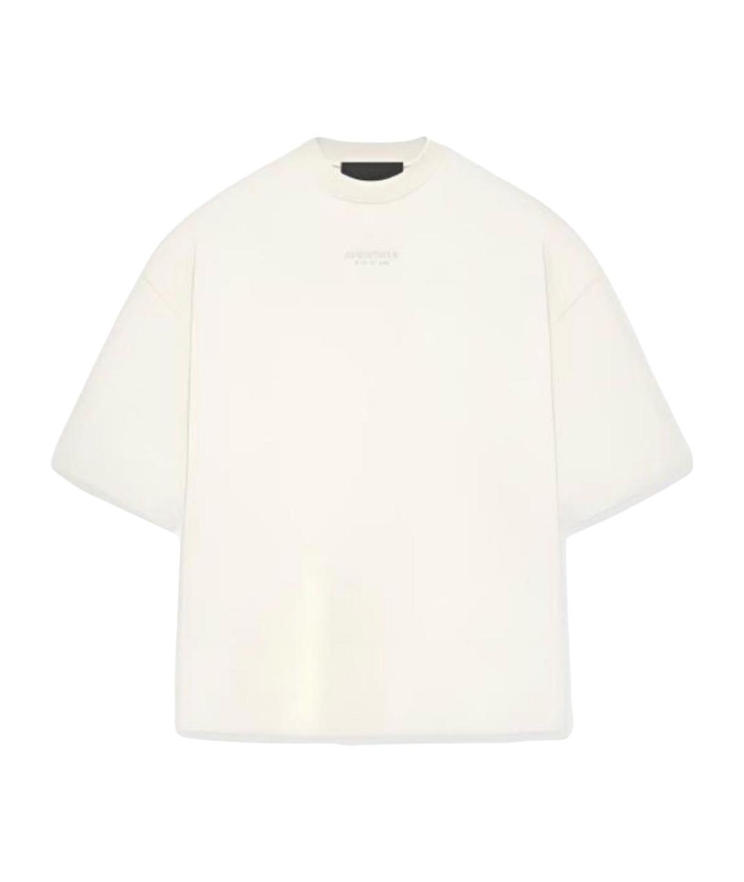 FEAR OF GOD ESSENTIALS Бежевая хлопковая футболка, фото 1