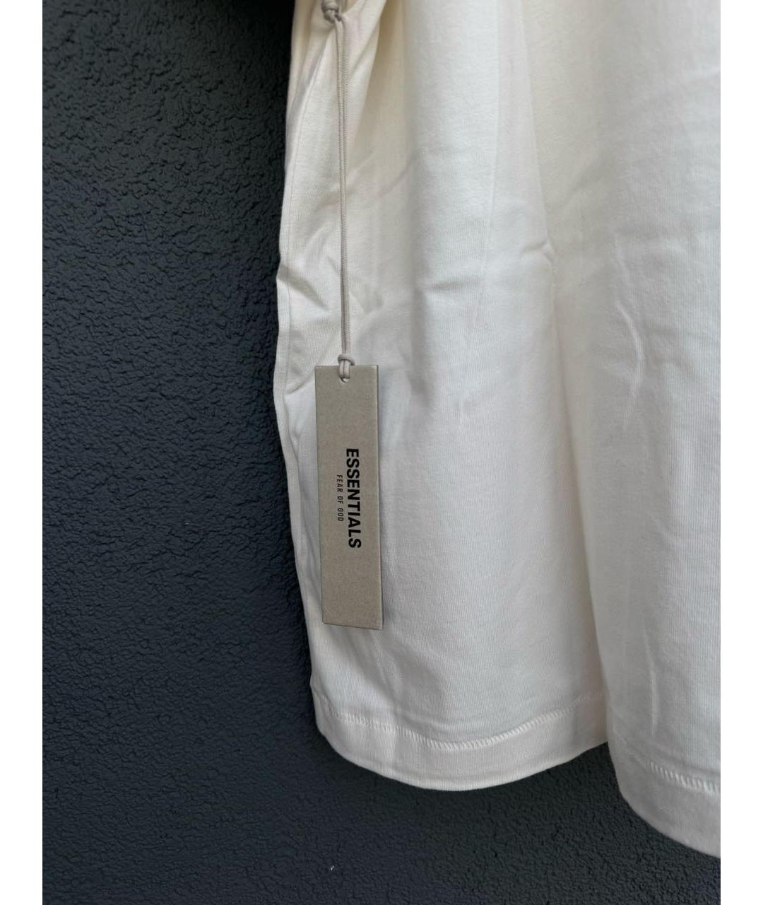FEAR OF GOD ESSENTIALS Бежевая хлопковая футболка, фото 8