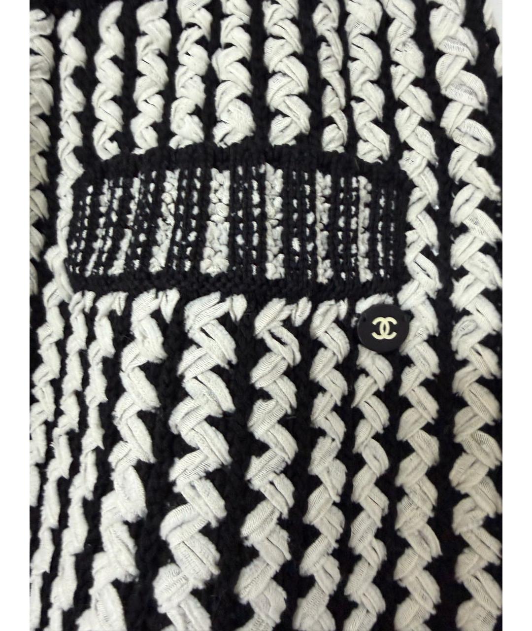 CHANEL Черная хлопковая юбка мини, фото 2