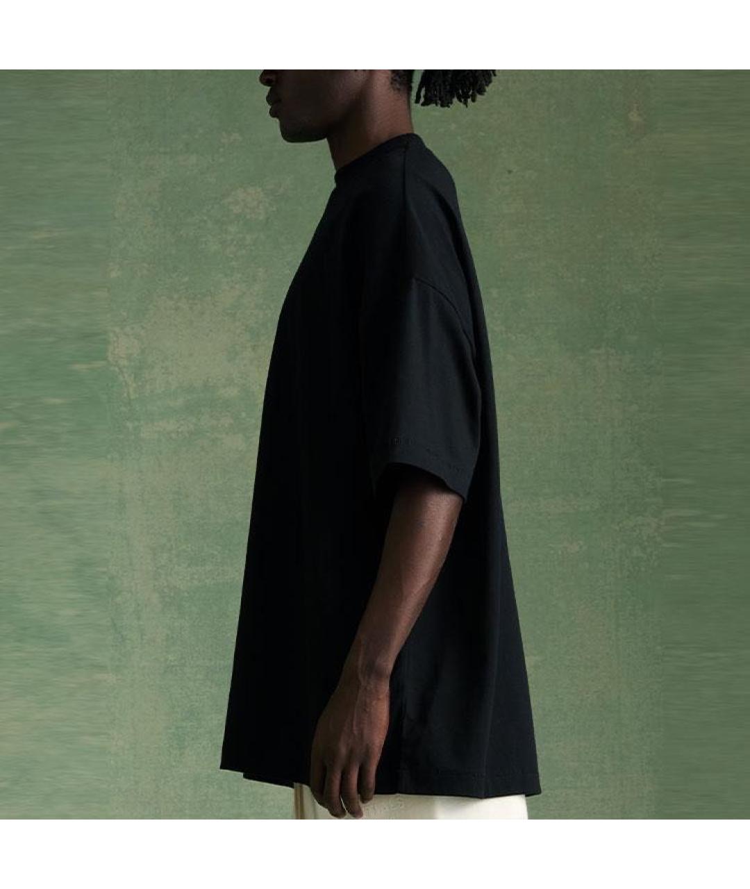 FEAR OF GOD ESSENTIALS Черная хлопковая футболка, фото 5