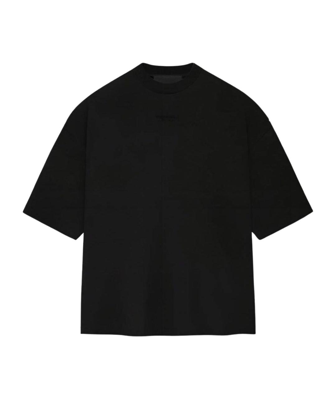 FEAR OF GOD ESSENTIALS Черная хлопковая футболка, фото 1