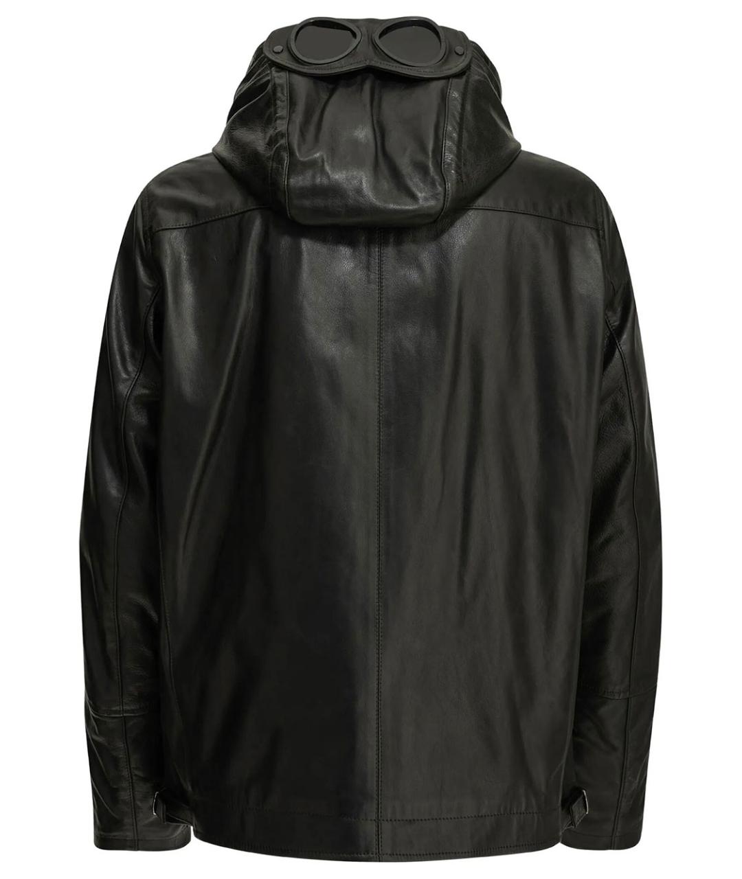 CP COMPANY Черная кожаная куртка, фото 2