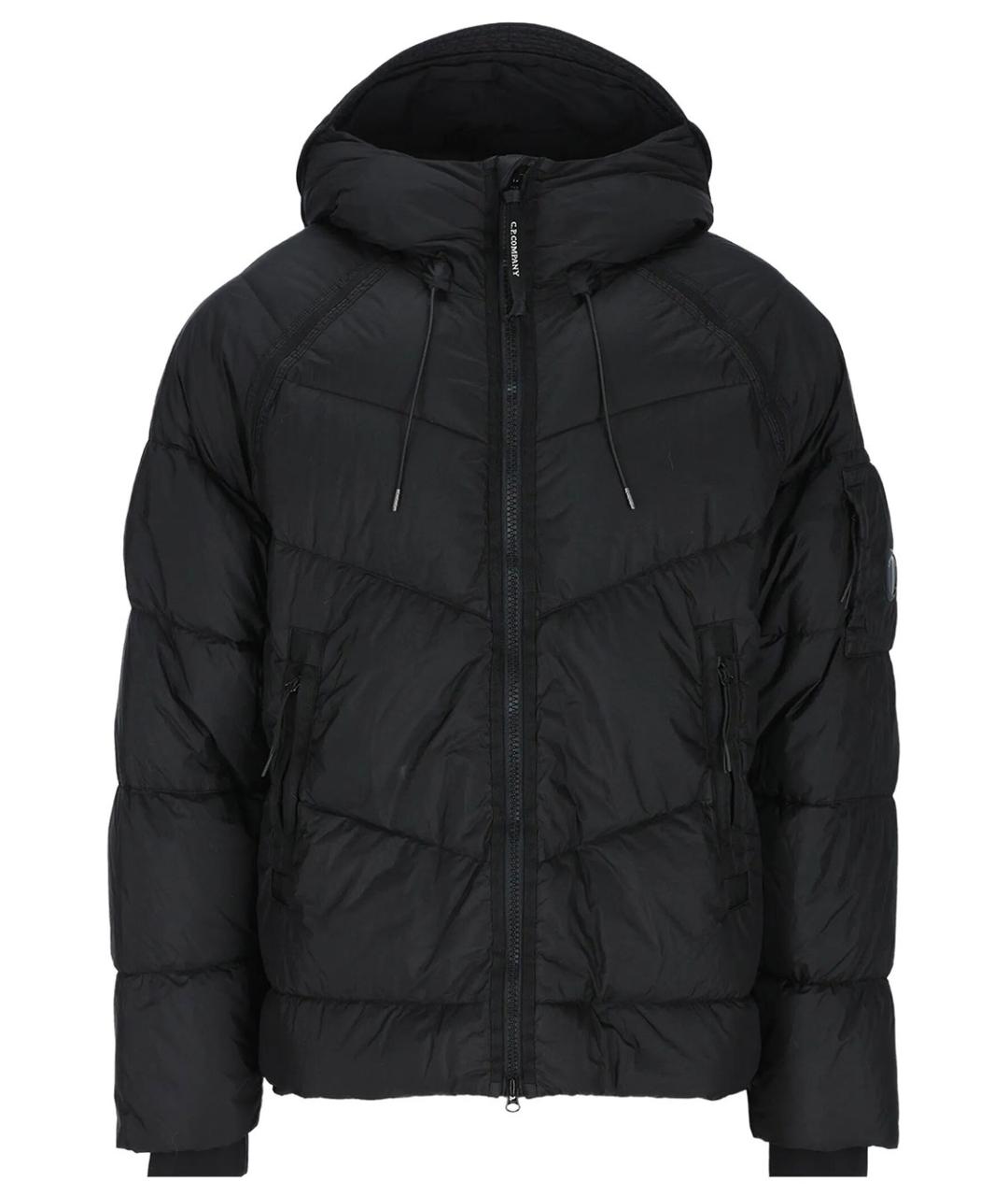 CP COMPANY Черный полиамидовый пуховик, фото 1