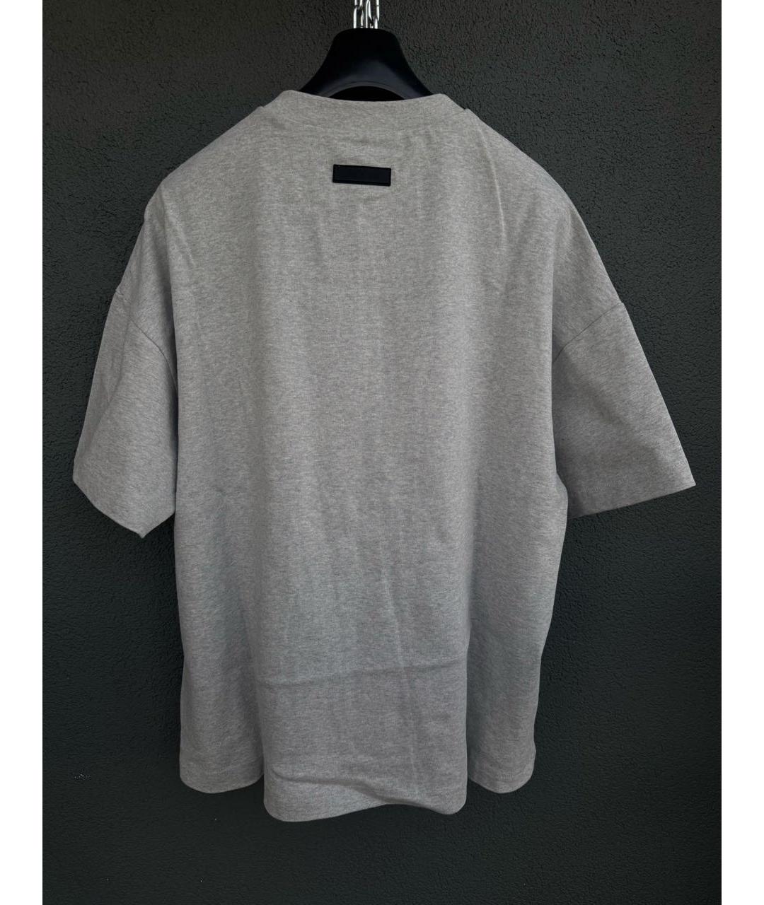 FEAR OF GOD ESSENTIALS Серая хлопковая футболка, фото 7