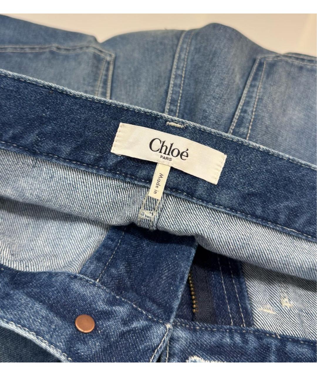 CHLOE Синие прямые джинсы, фото 4