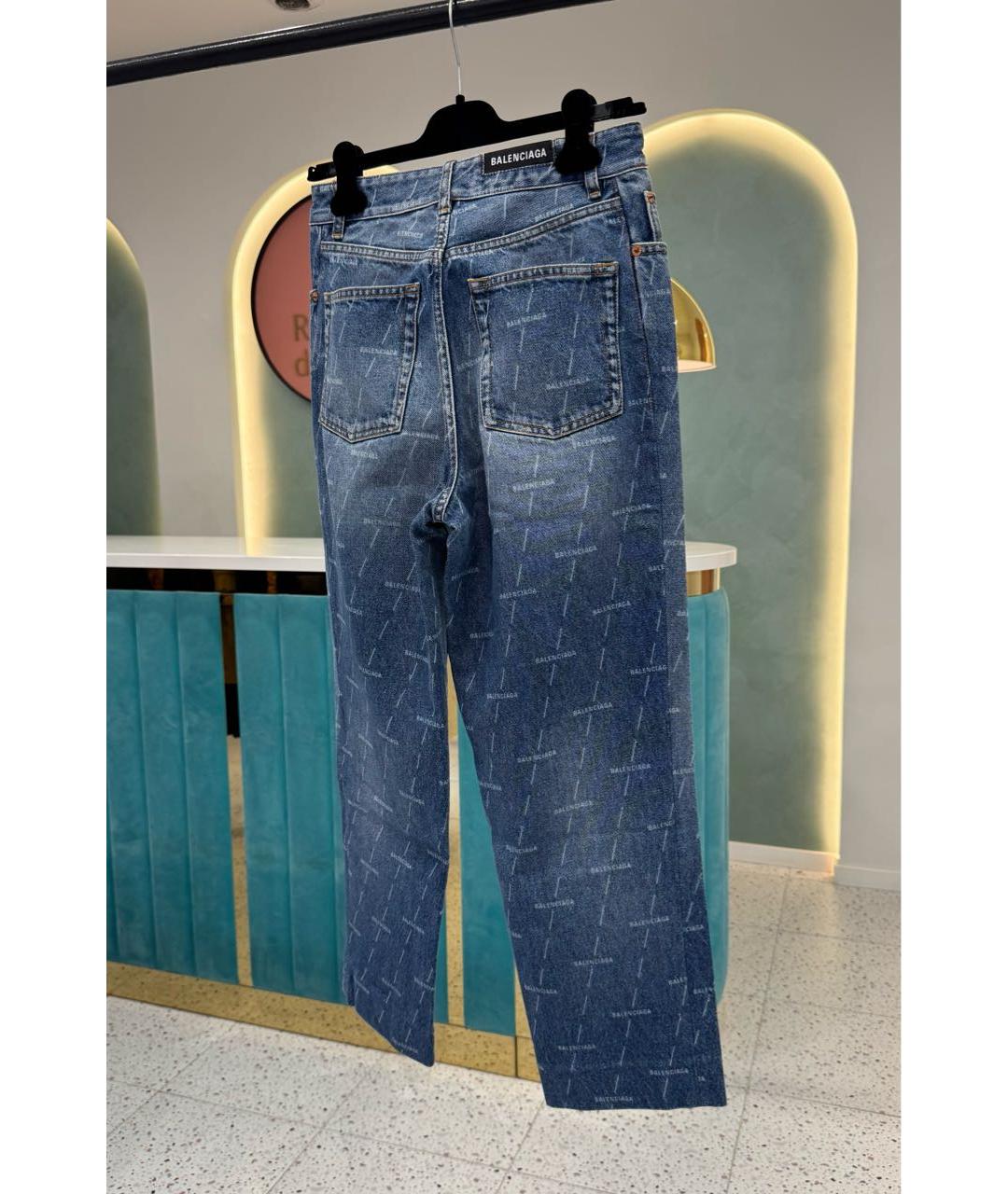 BALENCIAGA Синие прямые джинсы, фото 7