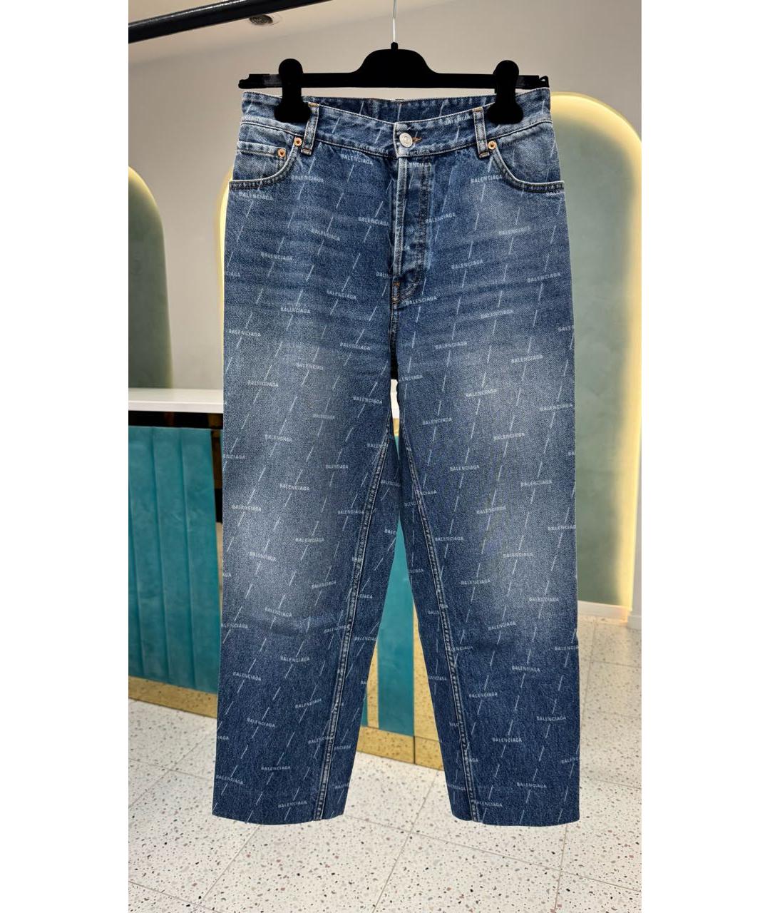 BALENCIAGA Синие прямые джинсы, фото 8