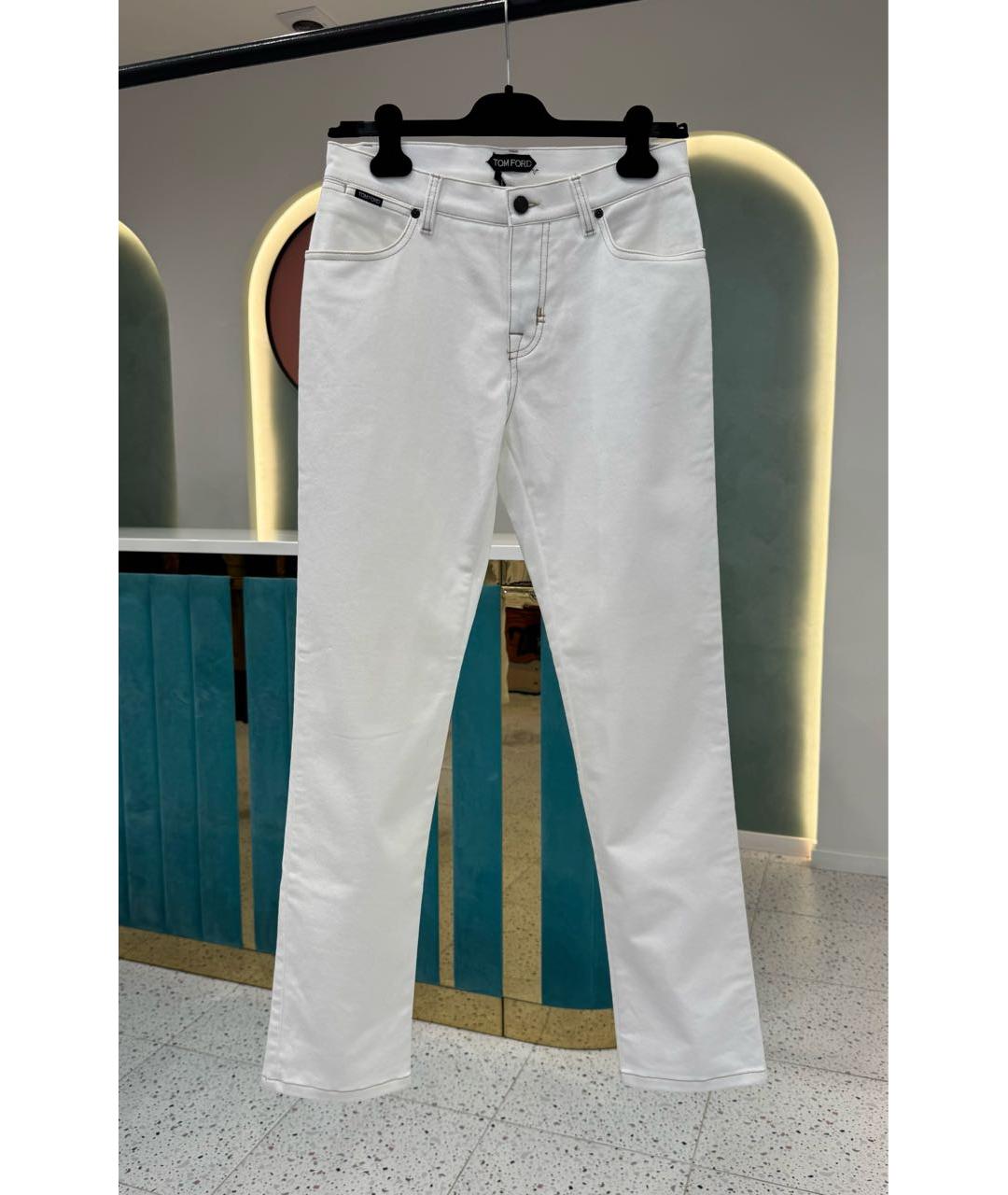 TOM FORD Белые прямые джинсы, фото 7