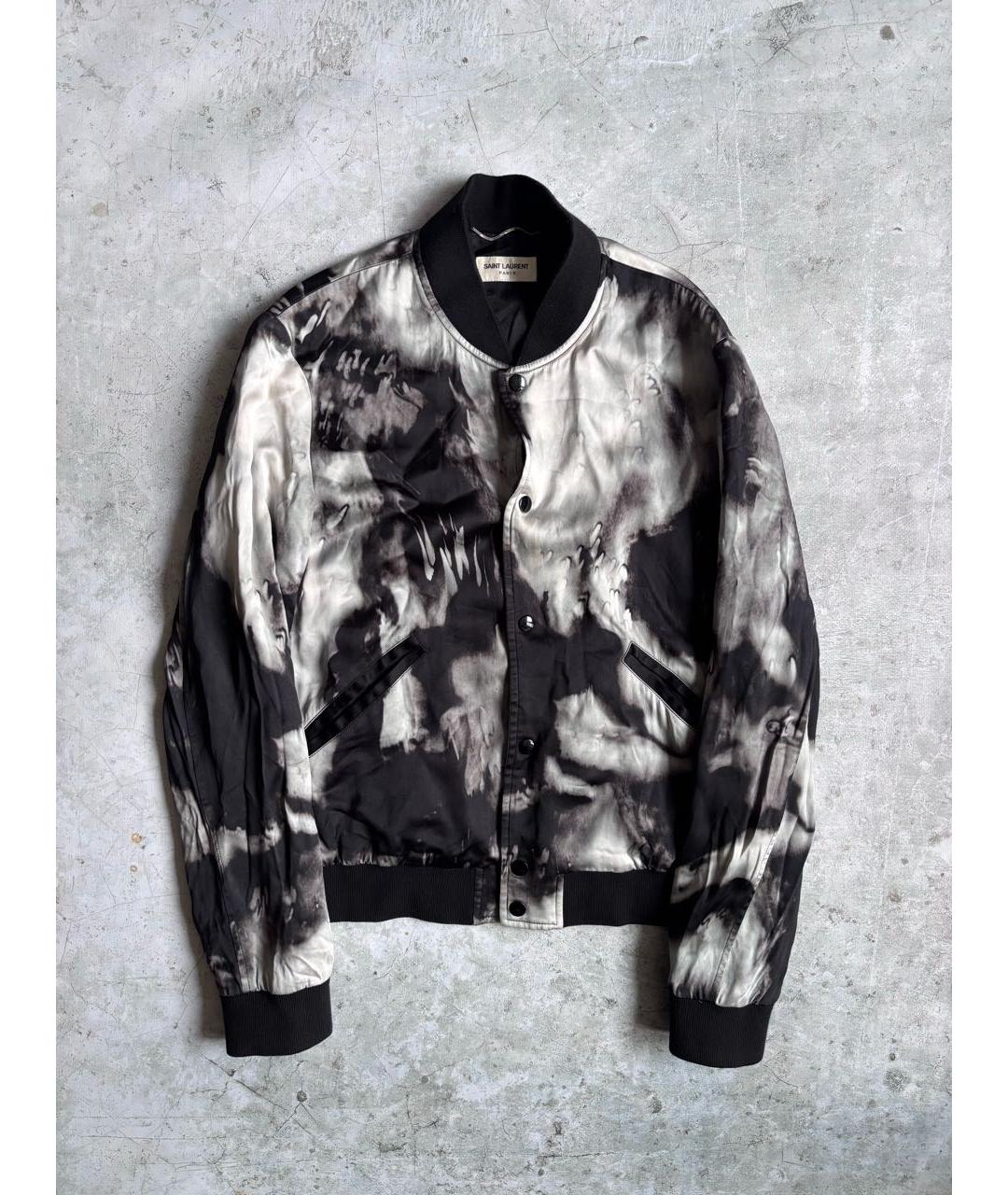 SAINT LAURENT Белая шелковая куртка, фото 9