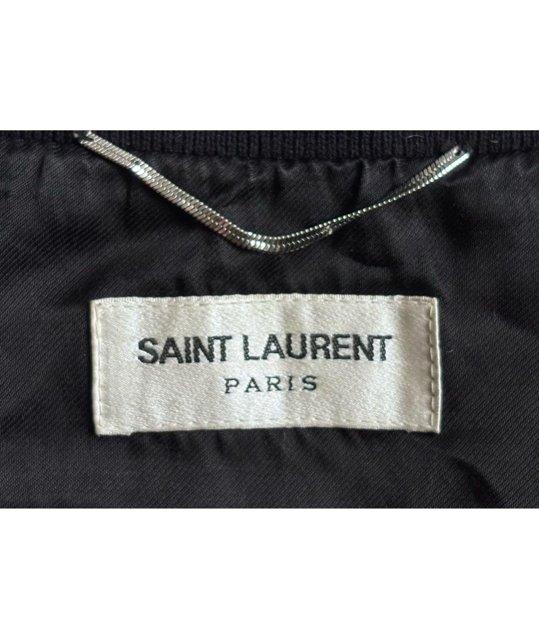 SAINT LAURENT Белая шелковая куртка, фото 3