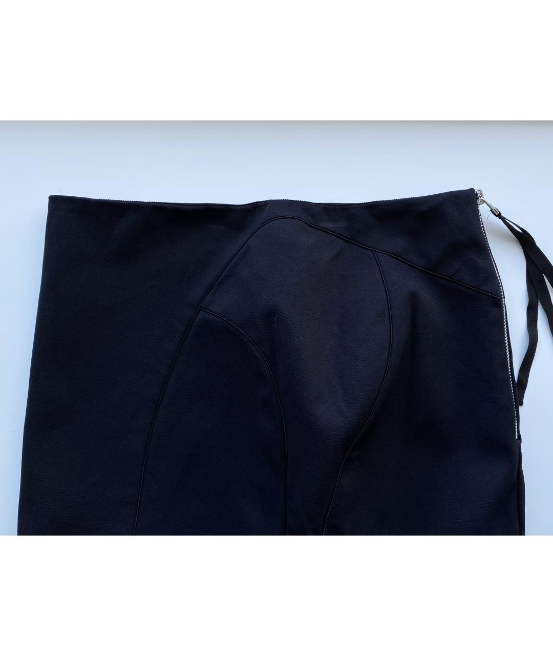 ACNE STUDIOS Черная полиамидовая юбка мини, фото 5