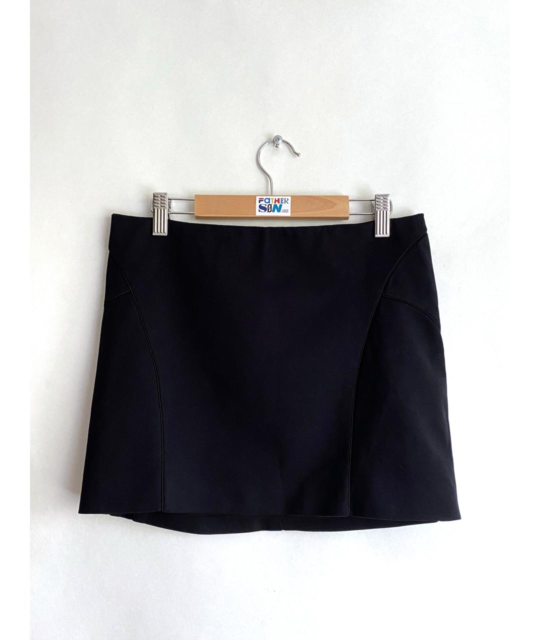 ACNE STUDIOS Черная полиамидовая юбка мини, фото 9