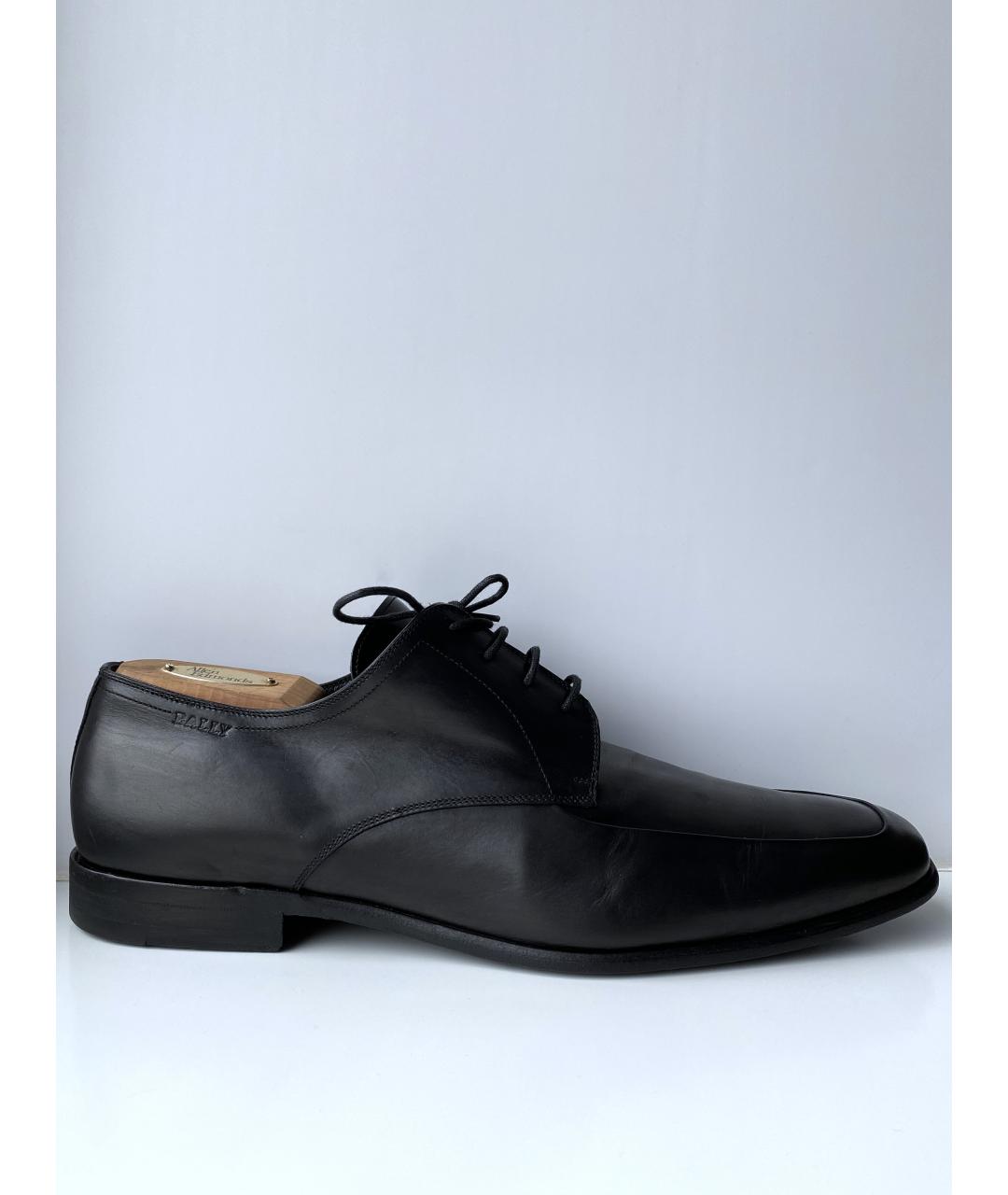 BALLY Черные кожаные туфли, фото 11