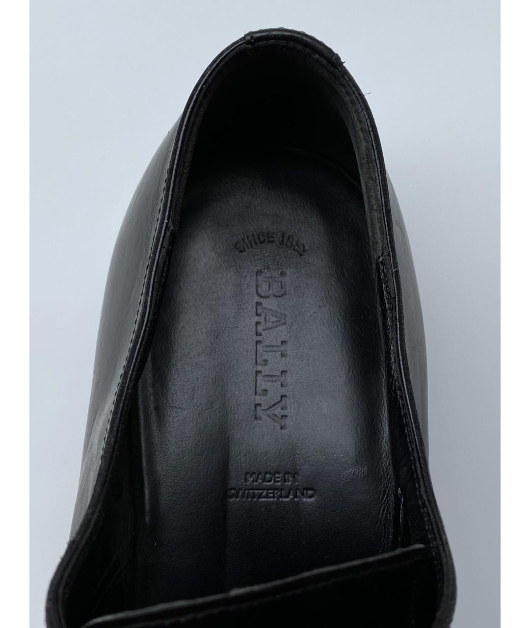 BALLY Черные кожаные туфли, фото 9