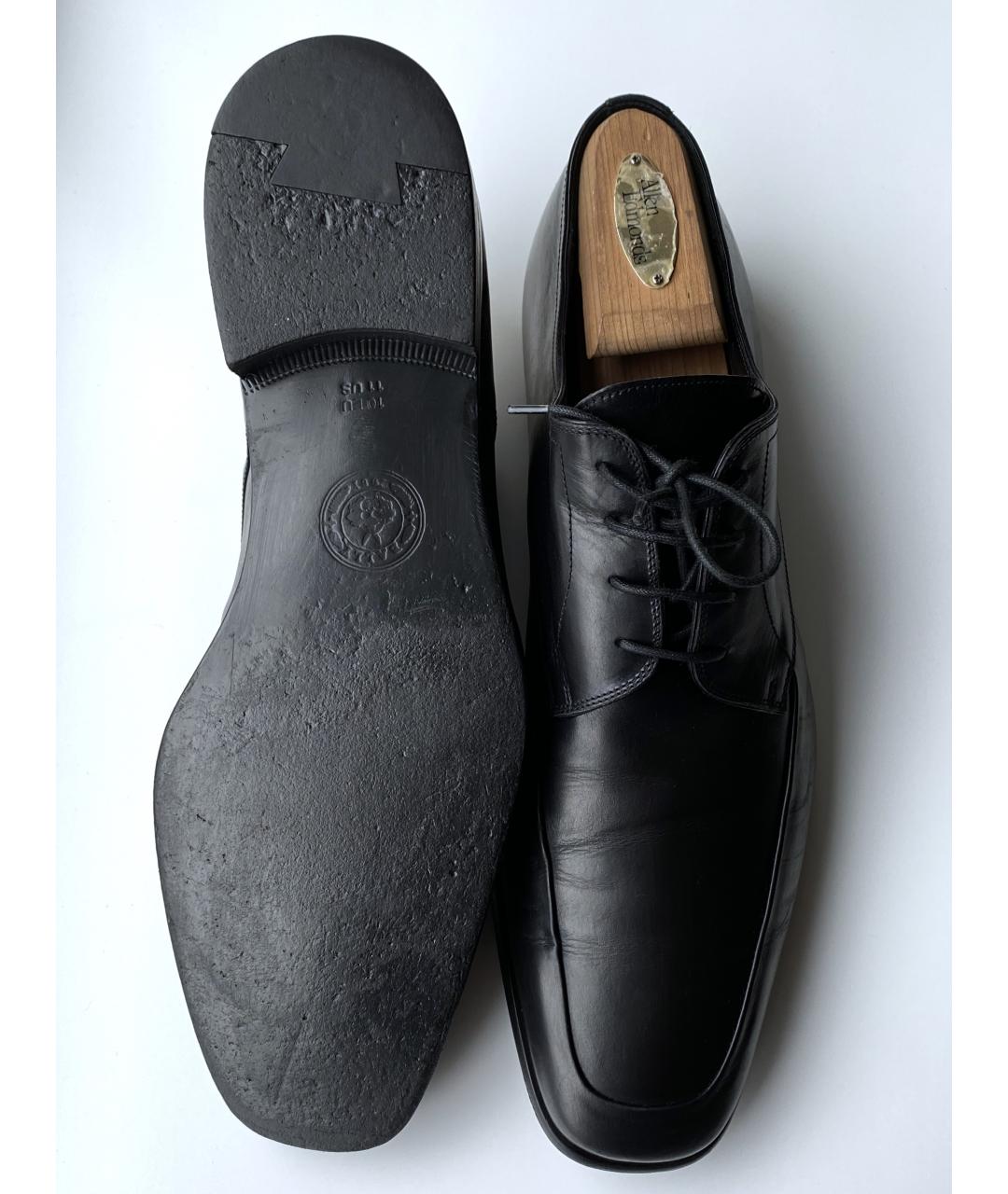 BALLY Черные кожаные туфли, фото 4