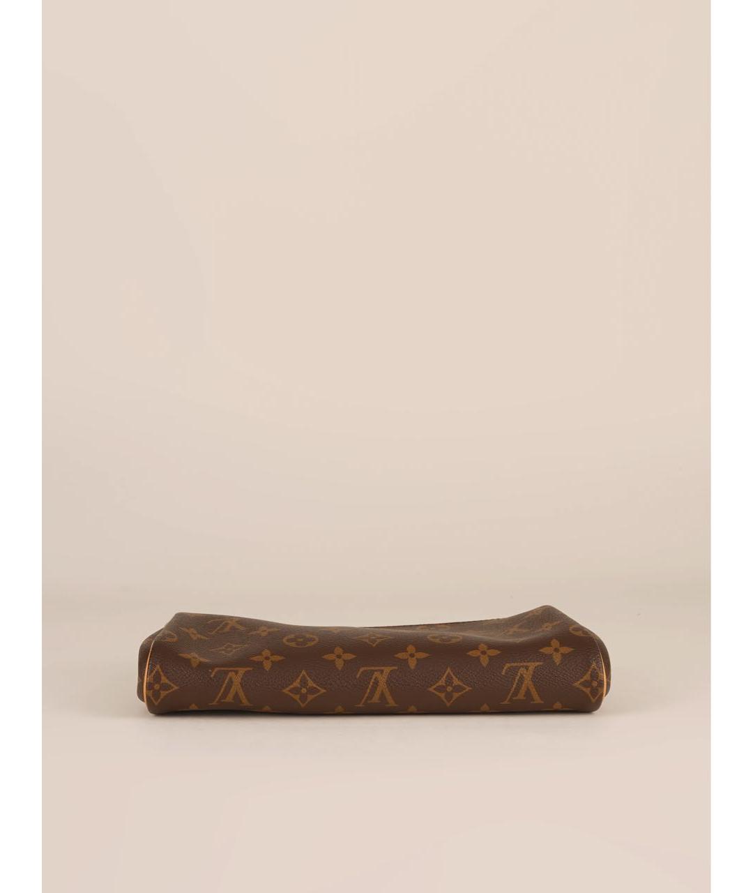 LOUIS VUITTON Коричневая сумка с короткими ручками из канвы, фото 5