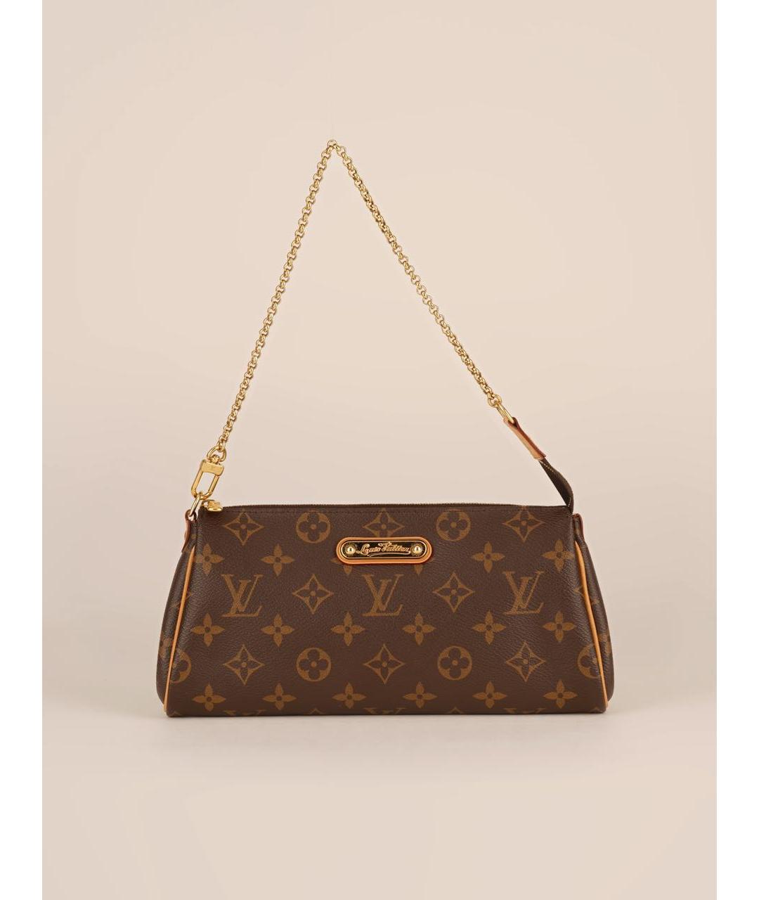 LOUIS VUITTON Коричневая сумка с короткими ручками из канвы, фото 9