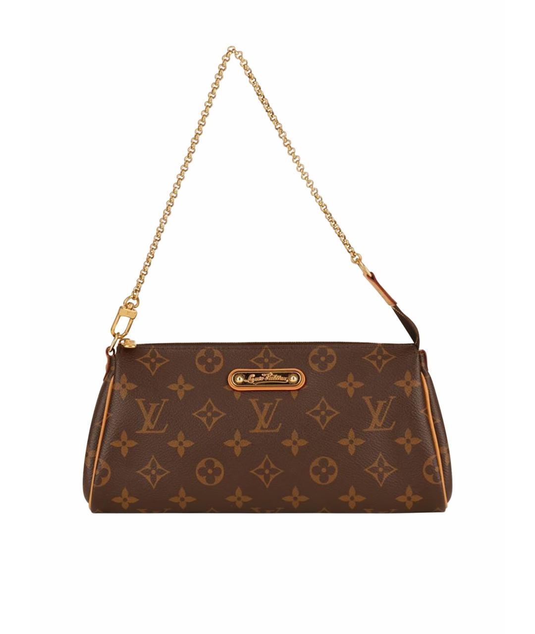 LOUIS VUITTON Коричневая сумка с короткими ручками из канвы, фото 1