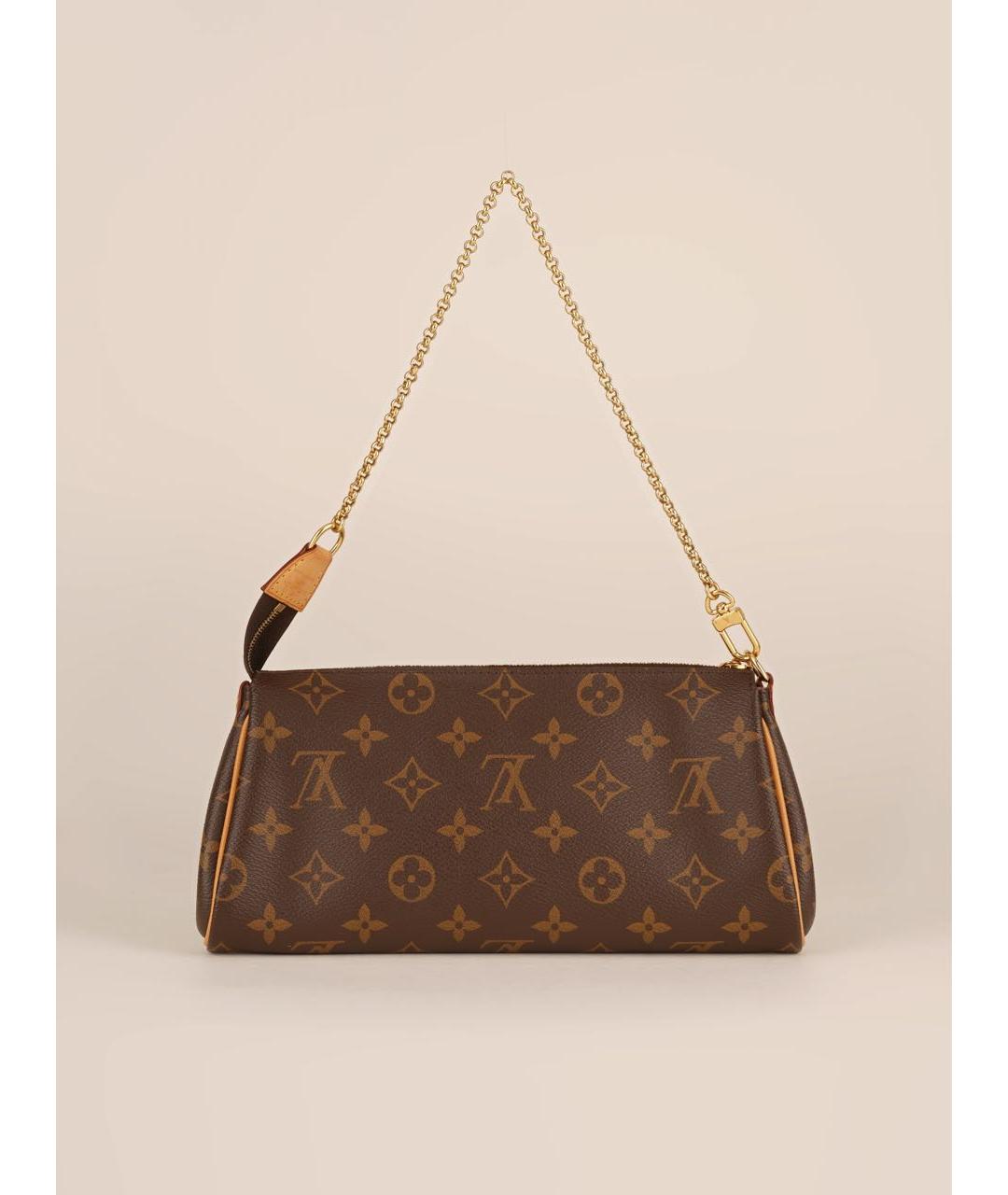 LOUIS VUITTON Коричневая сумка с короткими ручками из канвы, фото 2