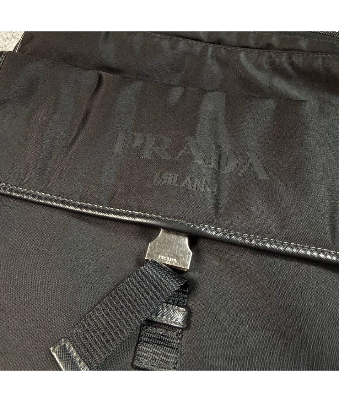 PRADA Черная нейлоновая сумка на плечо, фото 2
