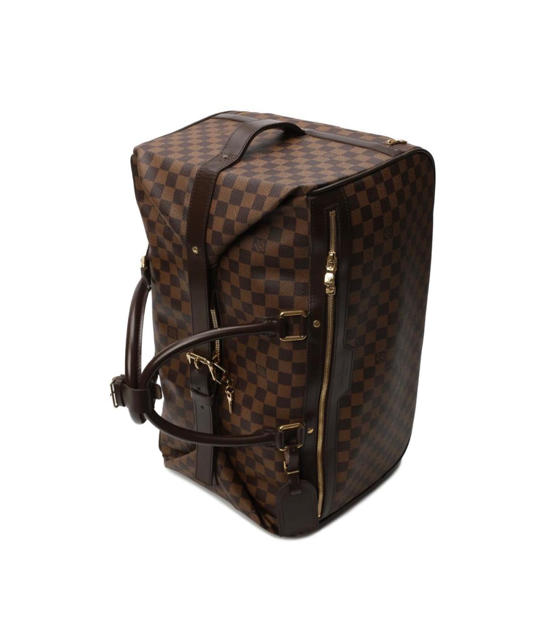 LOUIS VUITTON Коричневая кожаная дорожная/спортивная сумка, фото 2