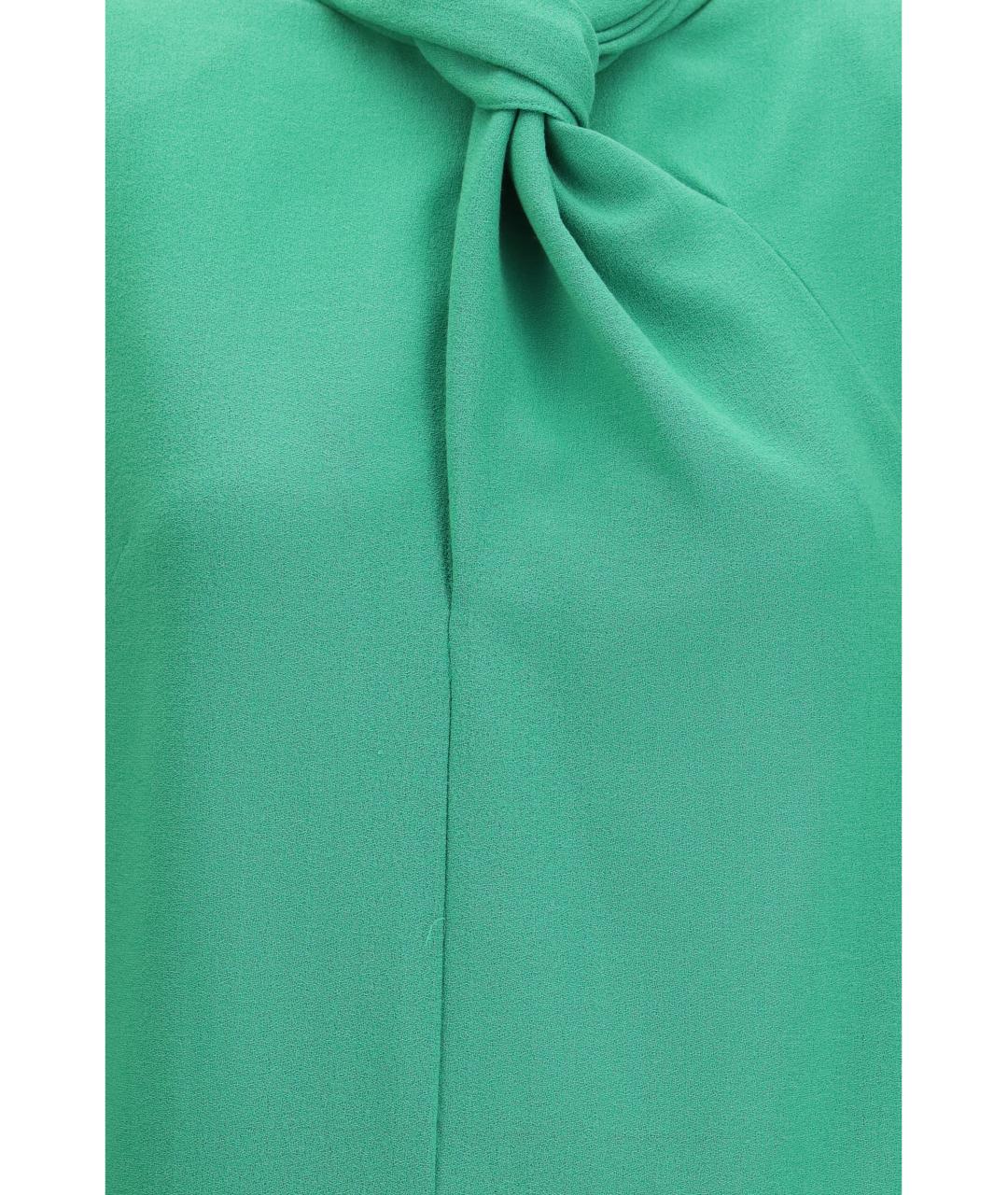 VALENTINO Зеленое шерстяное платье, фото 3