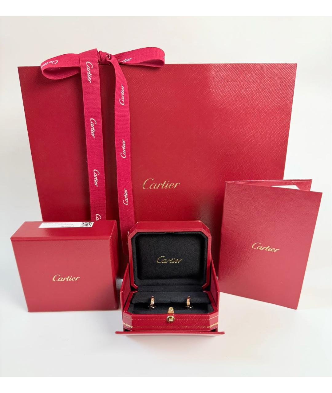 CARTIER Золотые серьги из розового золота, фото 2