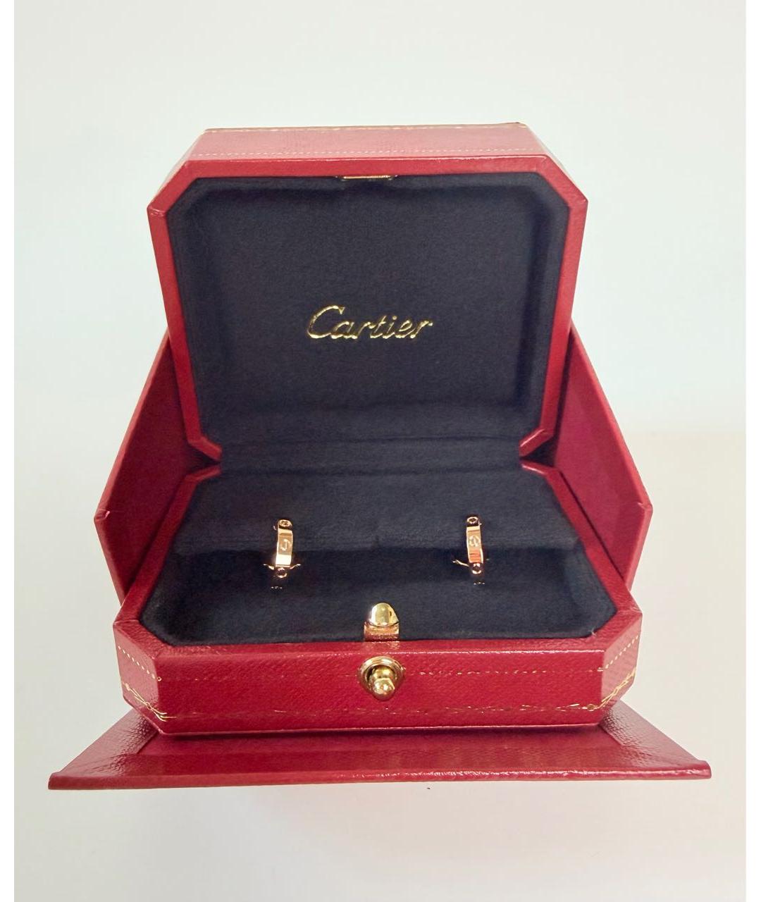 CARTIER Золотые серьги из розового золота, фото 3