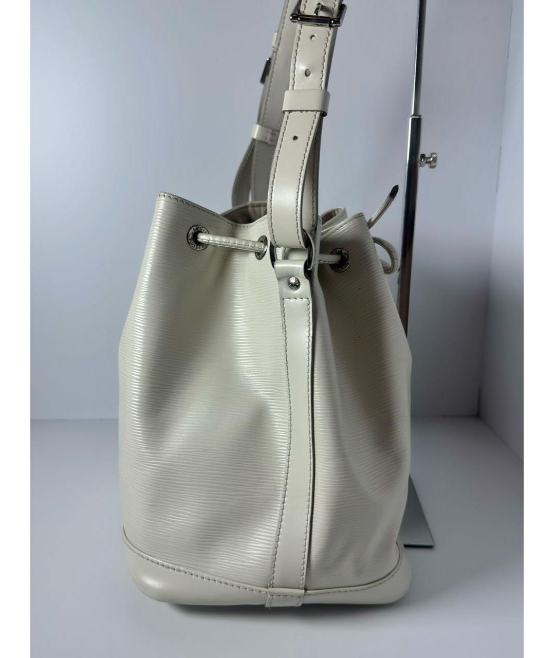 LOUIS VUITTON Белая кожаная сумка через плечо, фото 5