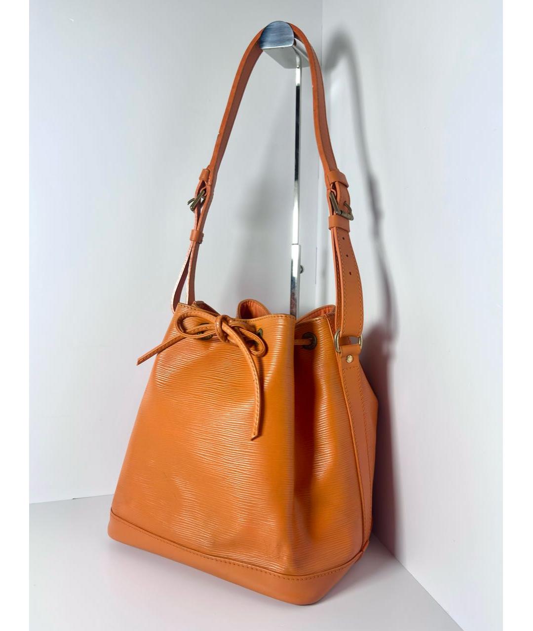 LOUIS VUITTON Оранжевая кожаная сумка через плечо, фото 2