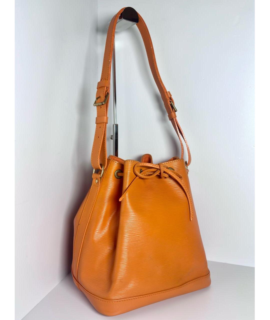 LOUIS VUITTON Оранжевая кожаная сумка через плечо, фото 3