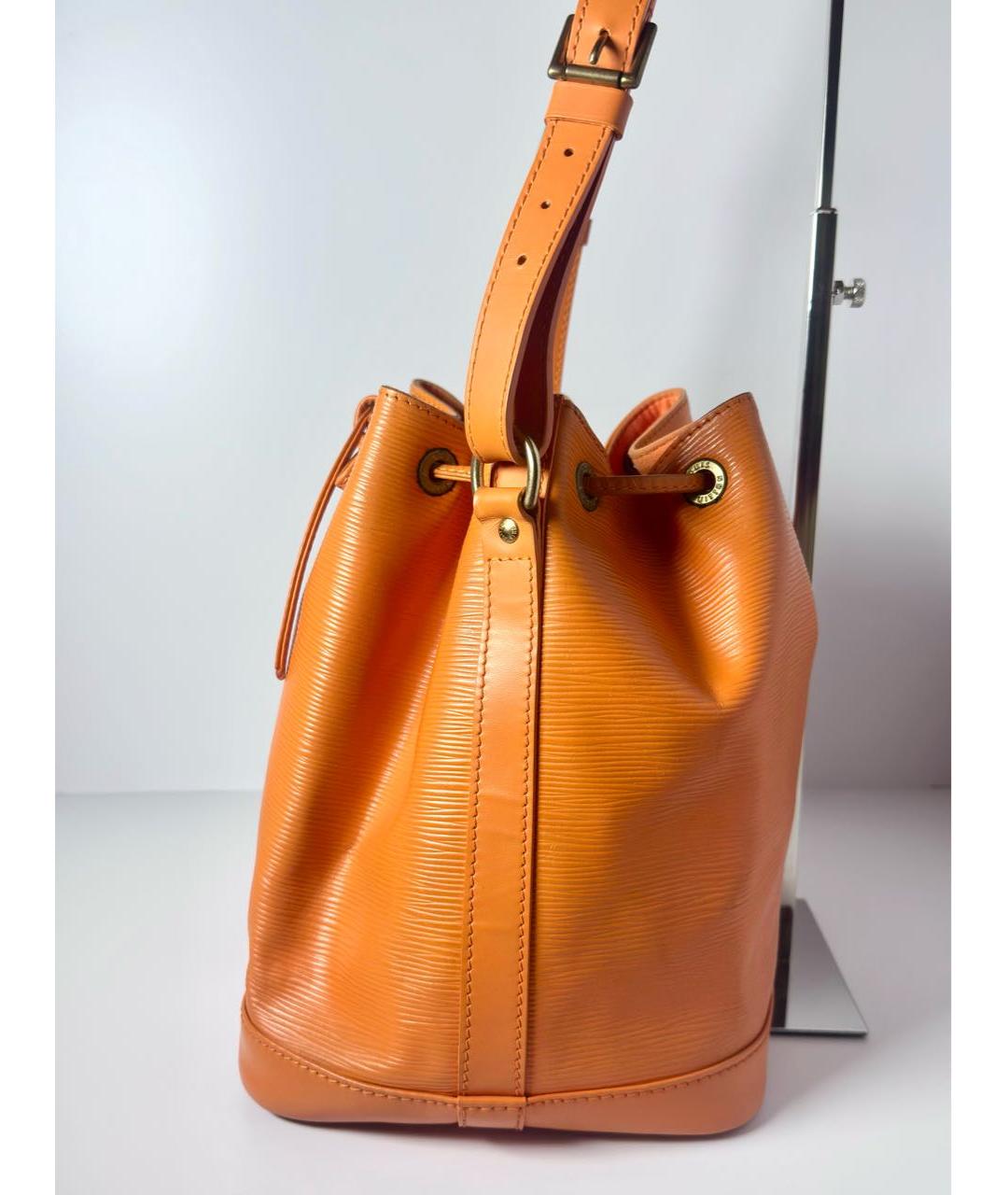 LOUIS VUITTON Оранжевая кожаная сумка через плечо, фото 4